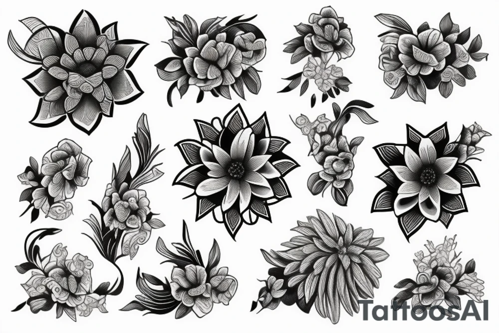 flor de barcelona tattoo idea