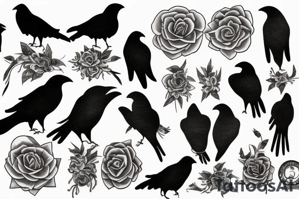Crow tattoo idea