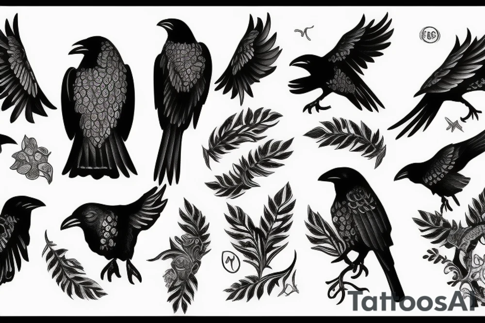Crow tattoo idea