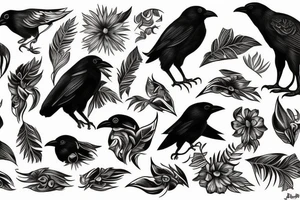 Crow tattoo idea