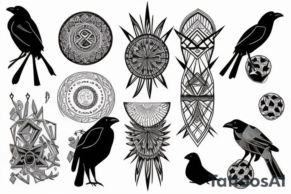 Crow tattoo idea