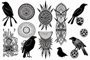 Crow tattoo idea