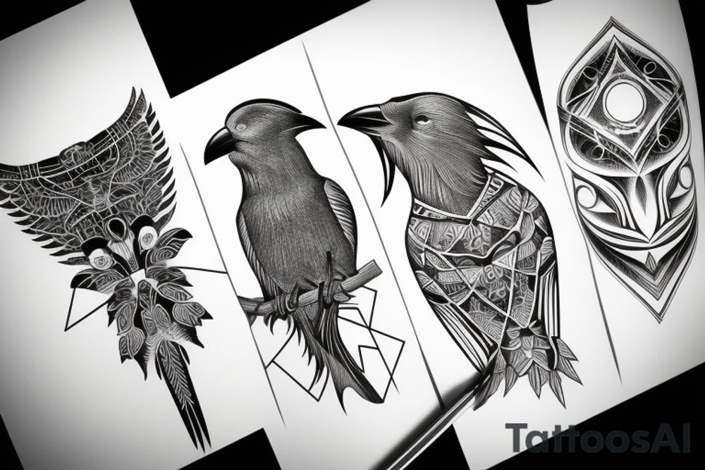 Crow tattoo idea