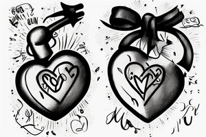 Grenade heart tattoo idea