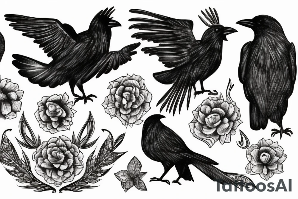 Crow tattoo idea