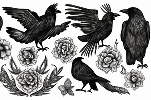 Crow tattoo idea