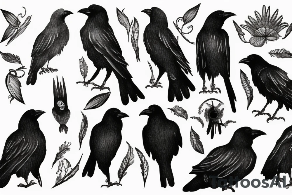 Crow tattoo idea