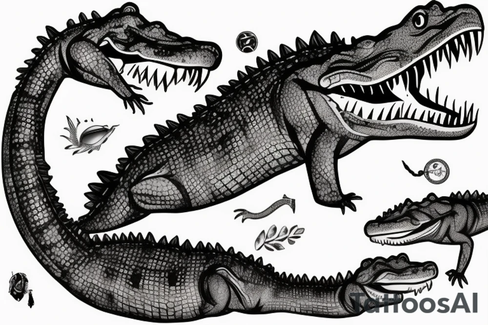 Crocodile tattoo idea