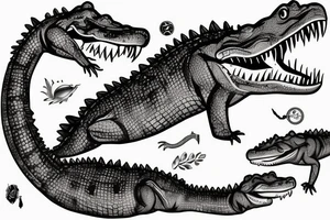Crocodile tattoo idea