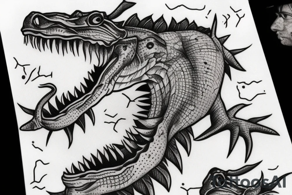 Crocodile tattoo idea