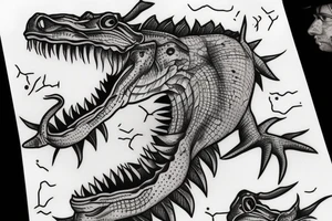 Crocodile tattoo idea