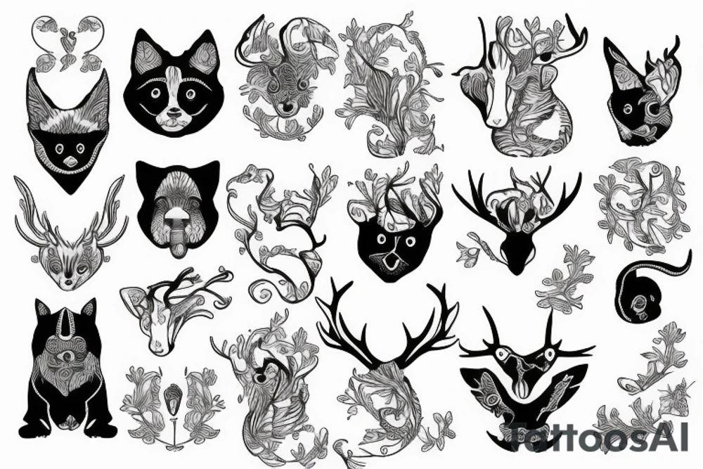 Animals tattoo idea