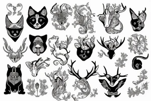 Animals tattoo idea