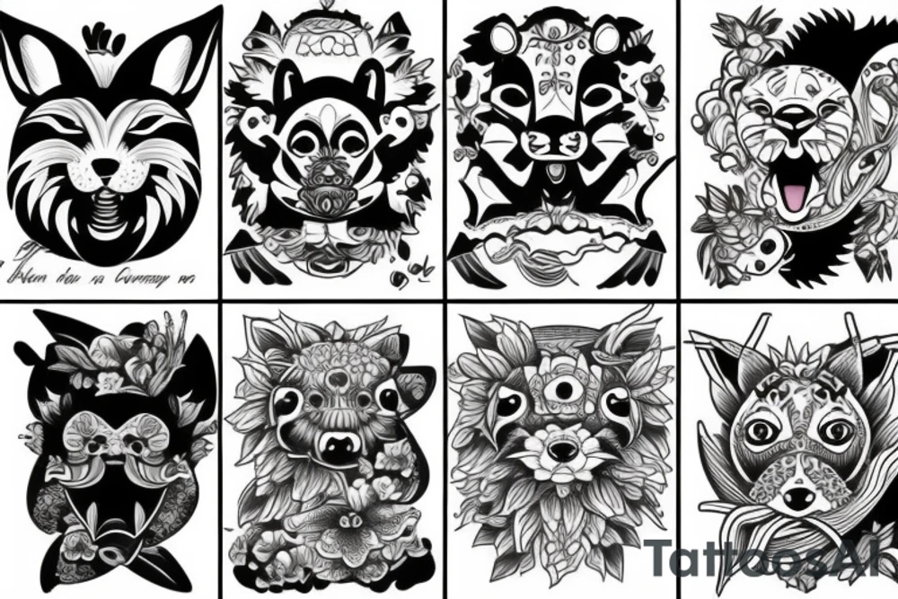 Animals tattoo idea