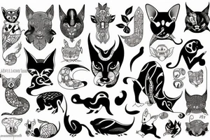 Animals tattoo idea