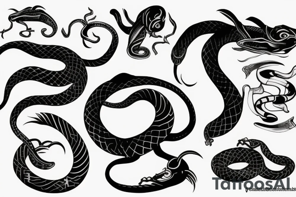 Snake who looks badass tattoo idea