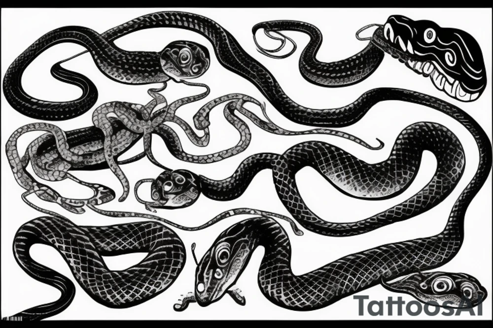 Snake who looks badass tattoo idea