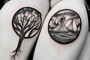 ireland travelling nature tattoo idea