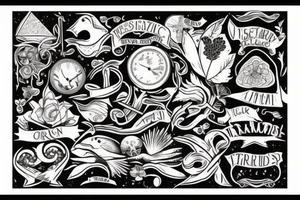ireland travelling nature tattoo idea