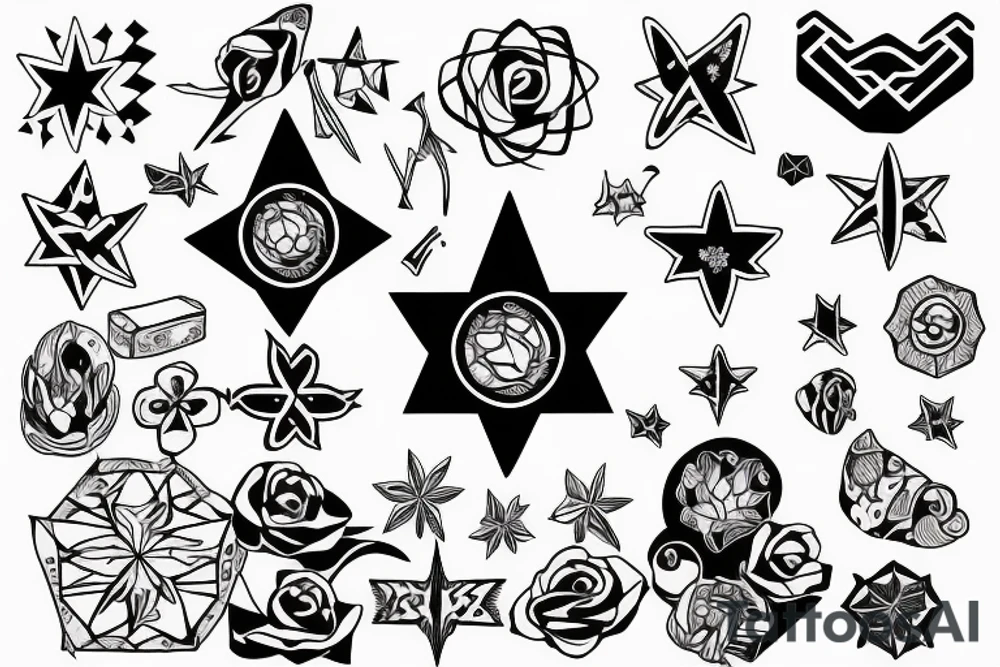 ireland travelling nature north star tattoo idea