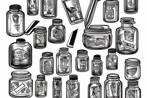 razor blade in grandma's jar tattoo idea