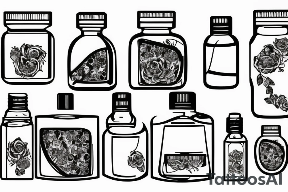 razor blade in grandma's jar tattoo idea