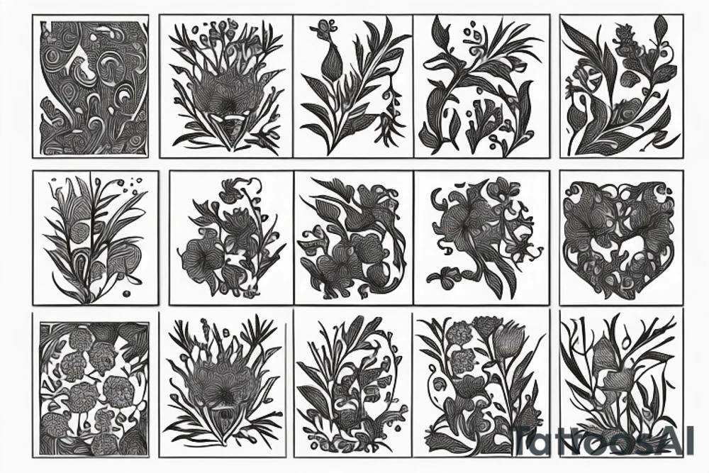 Cornflower tattoo idea