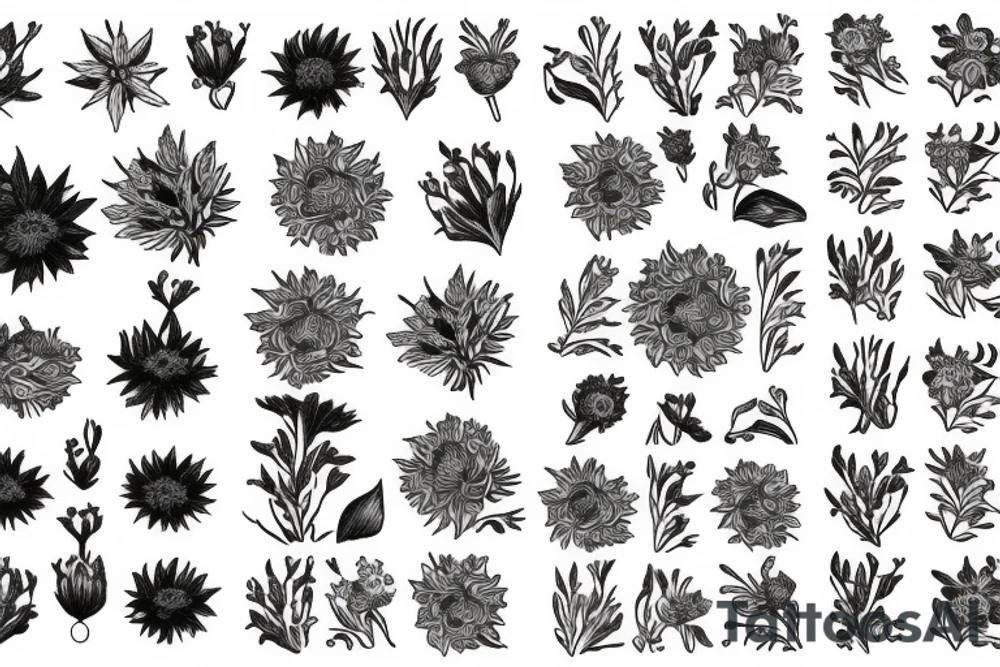 Cornflower tattoo idea