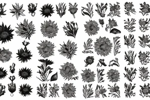 Cornflower tattoo idea