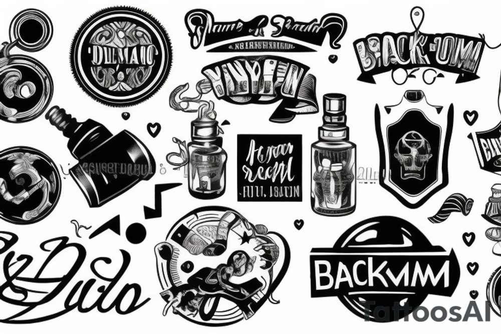 back gym tattoo idea