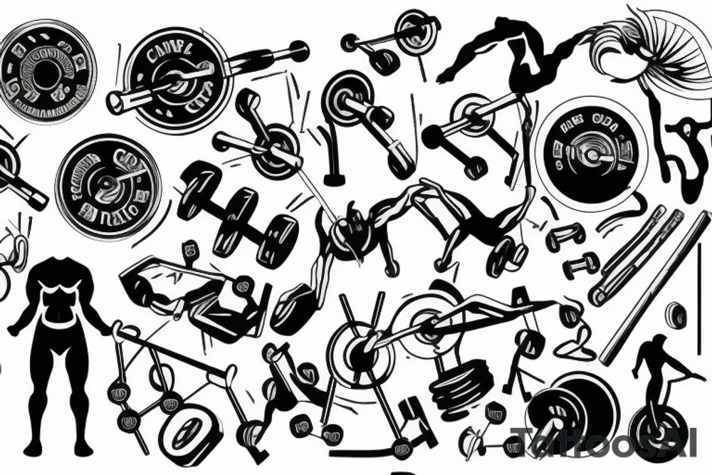 back gym tattoo idea