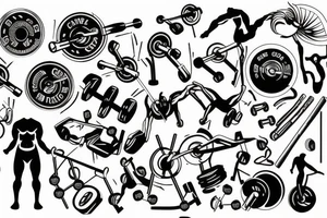 back gym tattoo idea