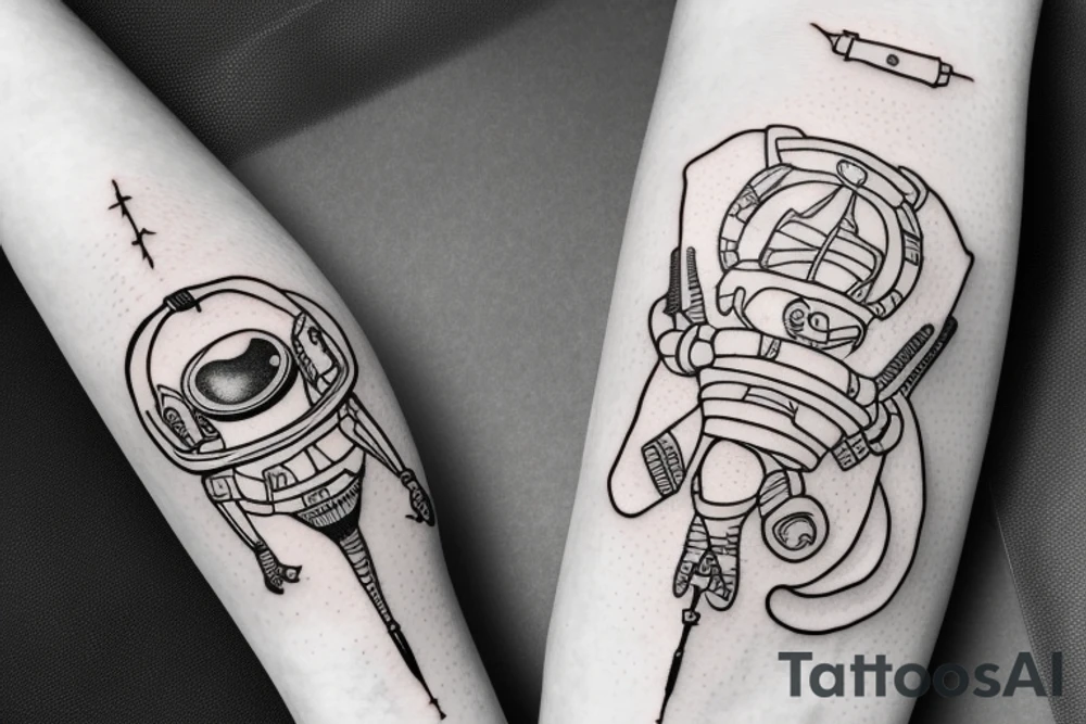 Astronaut tattoo idea