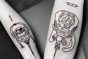 Astronaut tattoo idea