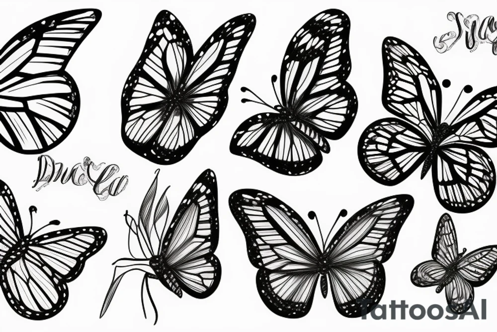 Butterfly tattoo idea