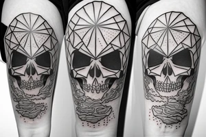 Astronaut skeleton tattoo idea
