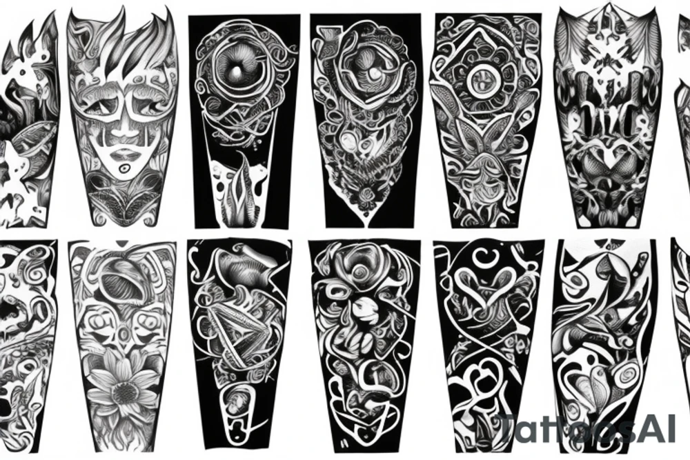 bracelet across the arm tattoo idea