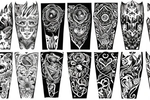 bracelet across the arm tattoo idea