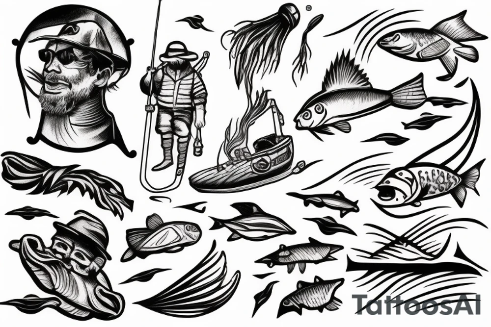 Fisherman in a storm tattoo idea