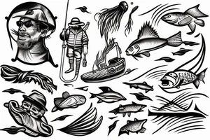 Fisherman in a storm tattoo idea