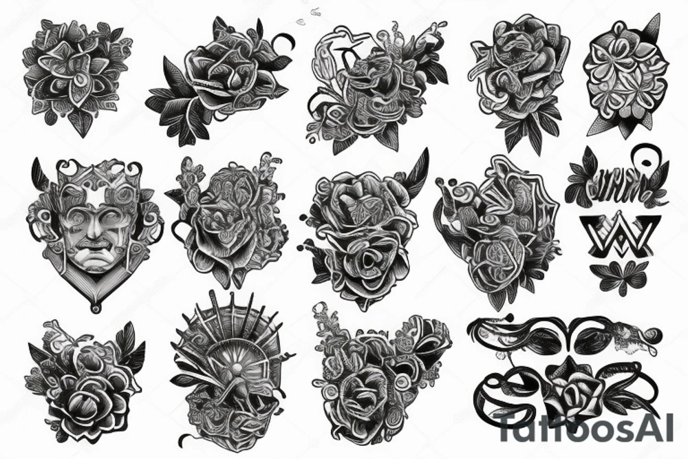 bracelet across the arm tattoo idea