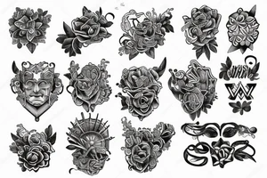 bracelet across the arm tattoo idea