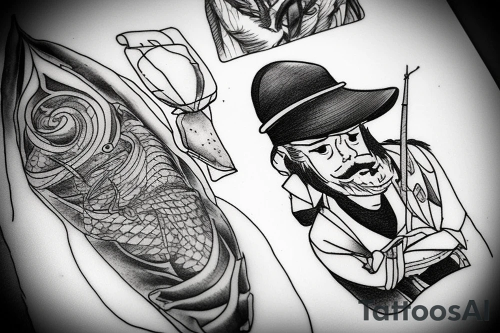 Fisherman in a storm tattoo idea