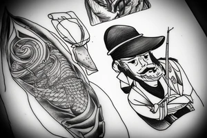 Fisherman in a storm tattoo idea