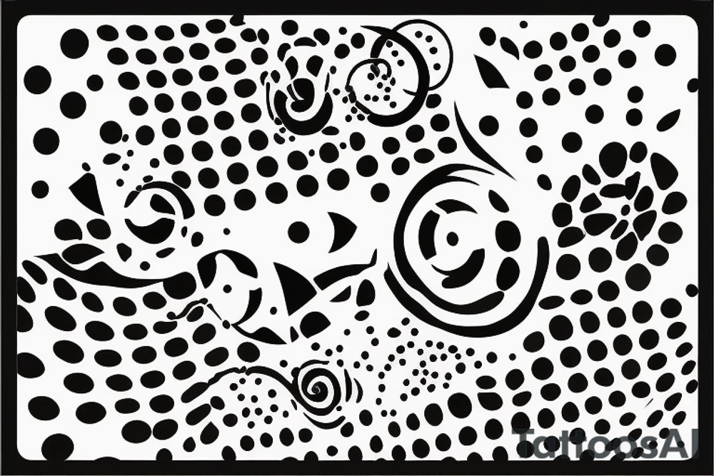 dots and dashes tattoo idea