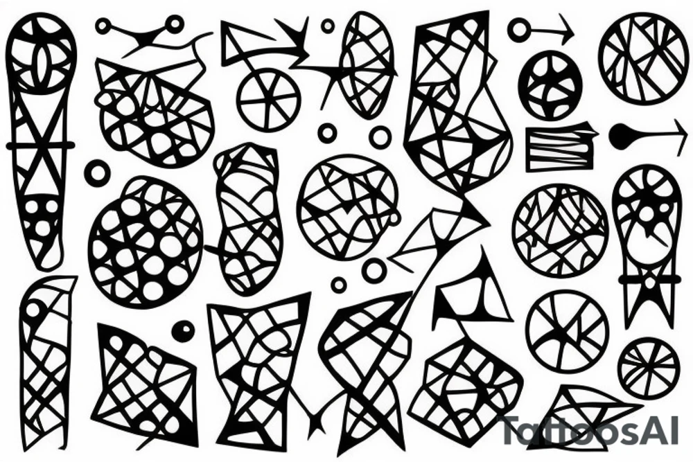 dots and dashes tattoo idea