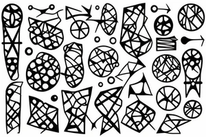 dots and dashes tattoo idea