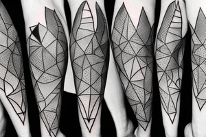 A bat linework tattoo idea