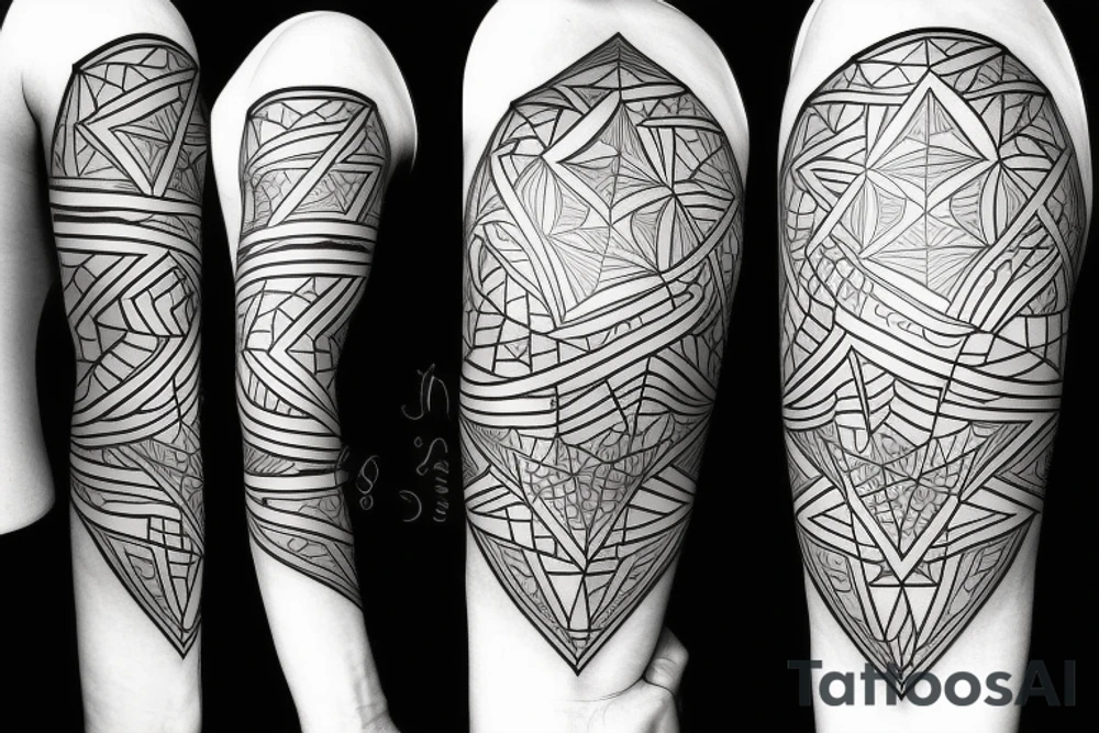 geometric tattoo idea