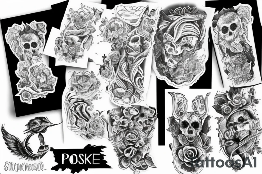 Japoński smok tattoo idea